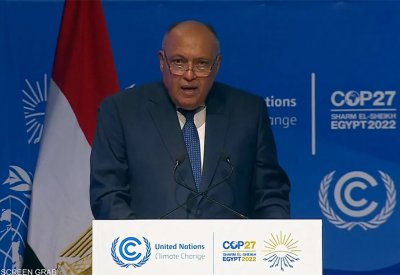شكري: مصر لن تدخر جهدا لمواجهة تغير المناخ
