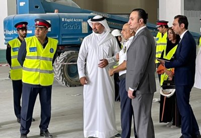 رئيس الجمارك يزور مشروع مركز البحرين العالمي للمعارض والمؤتمرات الجديد