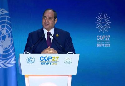 السيسي: تغير المناخ أكبر تحديات العالم ولا مجال للتراجع عن تنفيذ الالتزامات