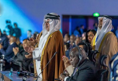 نيابةً عن جلالة الملك المعظم سمو ولي العهد رئيس مجلس الوزراء يحضر مؤتمر (COP27)
