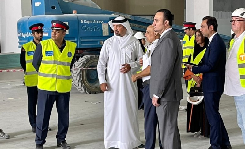 رئيس الجمارك يزور مشروع مركز البحرين العالمي للمعارض والمؤتمرات الجديد