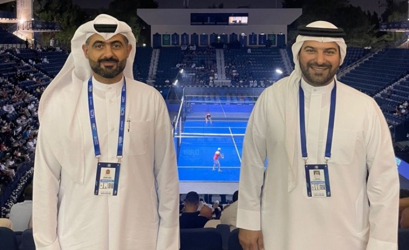 رئيس الاتحاد البحريني للبادل يحضر نهائيات كأس العالم في دبي