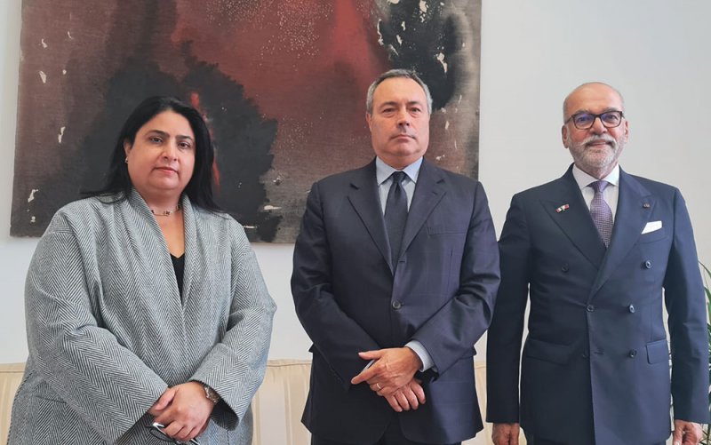 الأمين العام لمجلس التعليم العالي تلتقي نائب المدير العام للشؤون الدبلوماسية والثقافية لدى الخارجية الإيطالية