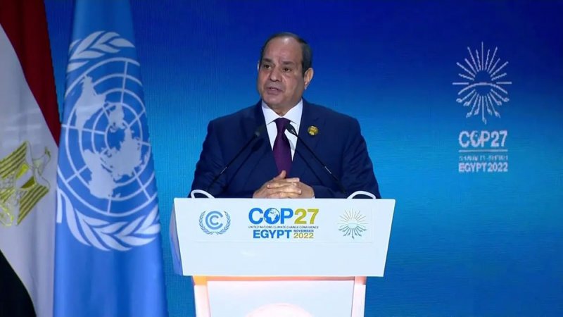السيسي: تغير المناخ أكبر تحديات العالم ولا مجال للتراجع عن تنفيذ الالتزامات