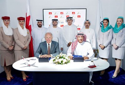 طيران الخليج وطيران الإمارات توقعان اتفاقية للرمز المشترك