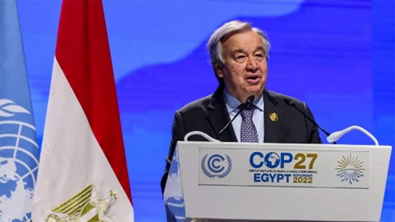 كوب 27.. فيديو لـ"موقف محرج" لغوتيريش أمام الكاميرات