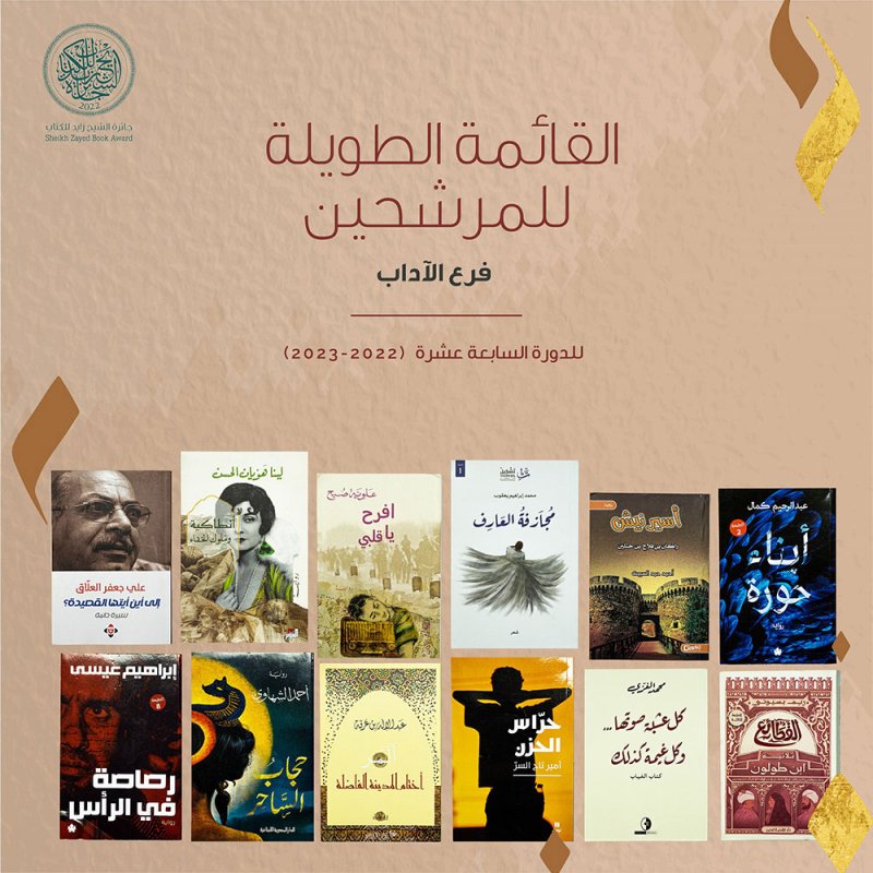 الشيخ زايد للكتاب تعلن عن القوائم الطويلة