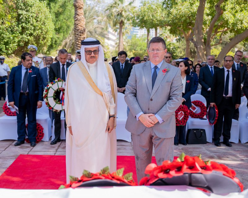 الزياني يشارك في فعالية إحياء ذكرى الهدنة بسفارة المملكة المتحدة لدى مملكة البحرين