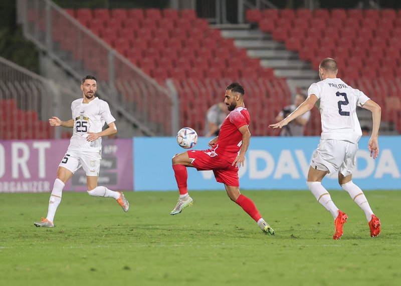 بالصور: المنتخب الصربي يفوز على منتخبنا الوطني لكرة القدم