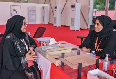 إقبال كبير على مركز حلبة البحرين الدولية للتصويت في الجولة الثانية