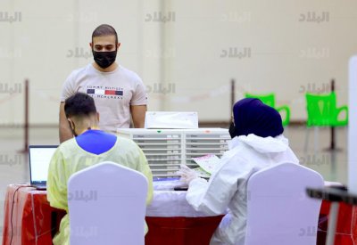 بالصور: "البلاد” في مركز الاقتراع المخصص لمرضى كورونا