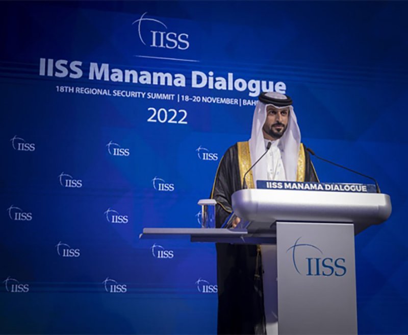 سمو الشيخ ناصر بن حمد يفتتح المنتدى الثامن عشر للأمن الإقليمي "حوار المنامة 2022"