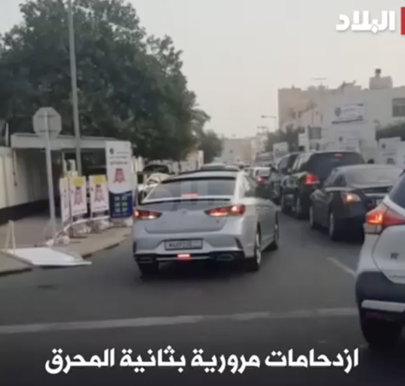 رصدت "البلاد" وجود ازدحامات مرورية شديدة بثانية المحرق