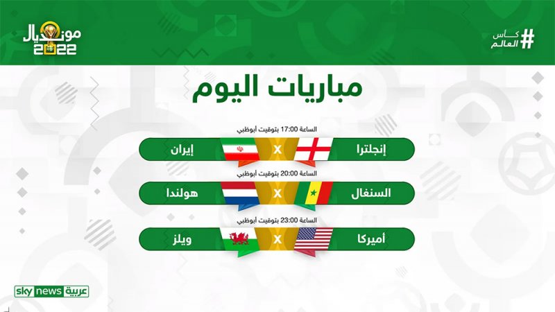 كأس العالم 2022.. مباريات اليوم الاثنين