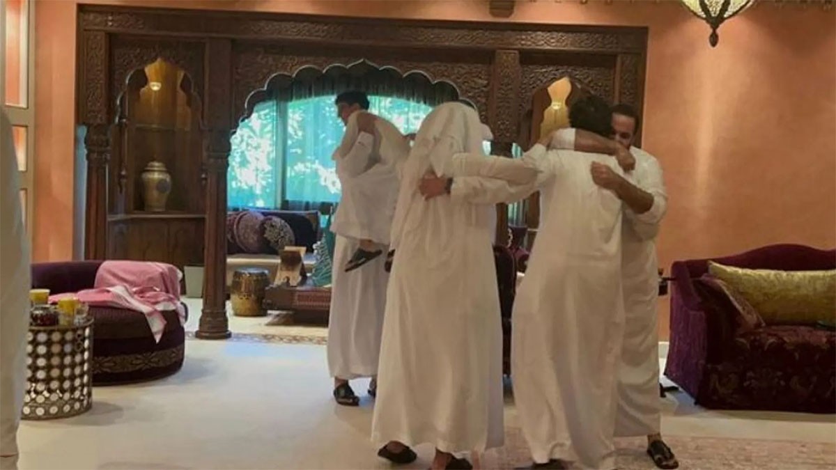 محمد بن سلمان يحتفل بالفوز التاريخي