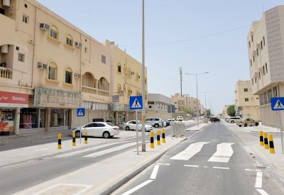 الأشغال: الانتهاء من مشروع تطوير الطرق بمجمع 913 في الرفاع