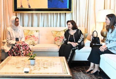 الأنصاري تعقد اجتماع عمل مع المديرة التنفيذية لهيئة الأمم المتحدة للمرأة