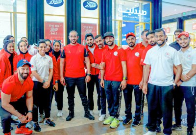خالد بن حمد يشهد فعالية اليوم الأولمبي بمجمع الأفنيوز