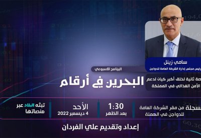 خلق أكبر كيان لدعم الأمن الغذائي في المملكة.. تابع برنامج البحرين في أرقام