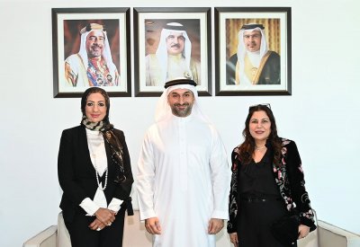 وزير الصناعة والتجارة يستقبل رئيس مجلس إدارة المؤسسة البحرينية لريادة الأعمال