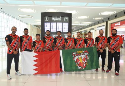 منتخب البحرين التابع للحرس اوطني للقفز الحر بالمظلات يغادر أرض الوطن