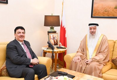 مستشار جلالة الملك لشؤون السلطة التشريعية يستقبل القائم بأعمال سفارة جمهورية العراق لدى المملكة