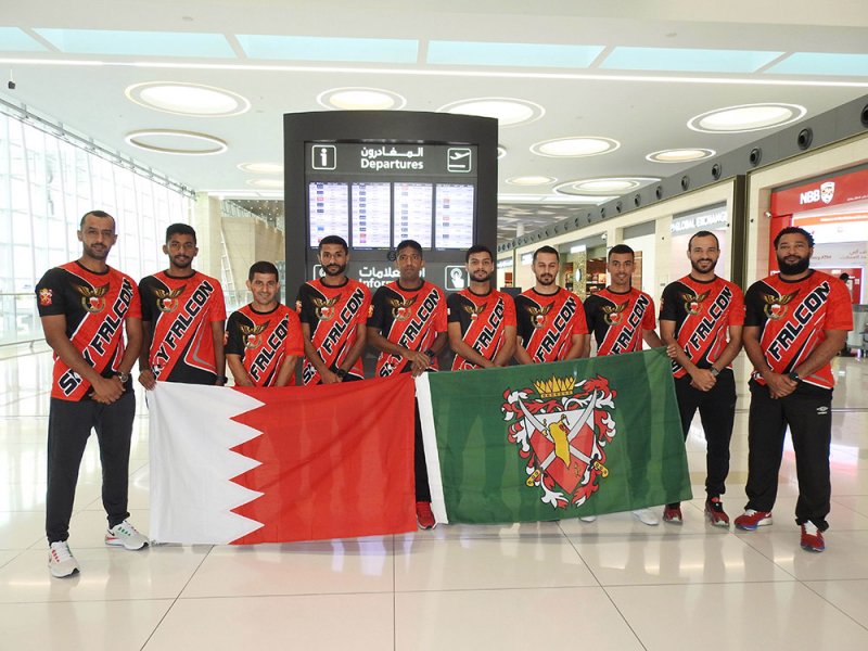 منتخب البحرين التابع للحرس اوطني للقفز الحر بالمظلات يغادر أرض الوطن