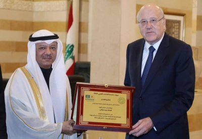 رئيس الاتحاد العربي للتطوع يلتقي دولة الرئيس نجيب ميقاتي ووزير الشباب والرياضة بلبنان
