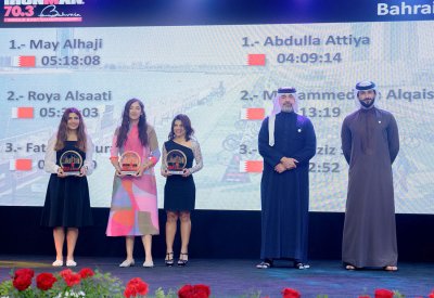 سمو ولي العهد رئيس مجلس الوزراء ينيب عبدالله بن حمد لحفل ختام بطولة الشرق الأوسط للرجل الحديدي