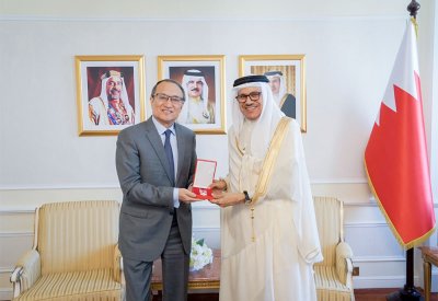 سعادة وزير الخارجية يستقبل سفير جمهورية الصين الشعبية بمناسبة انتهاء فترة عمله