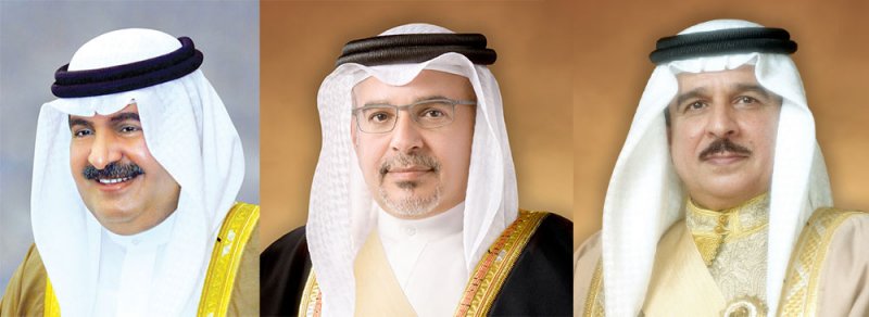 الملك المعظم وسمو ولي العهد رئيس الوزراء يتلقيان تهاني سمو الشيخ علي بن خليفة