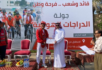 المحافظة الشمالية تنظم جولة بالدراجات الهوائية ضمن الاحتفالات بالأعياد الوطنية