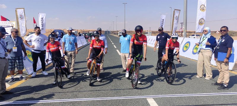 منتخبنا للسيدات في المركز الخامس بسباق "فرق ضد الساعة"
