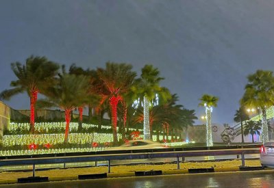 بالصور: أمطار رعدية مع بداية فصل الشتاء