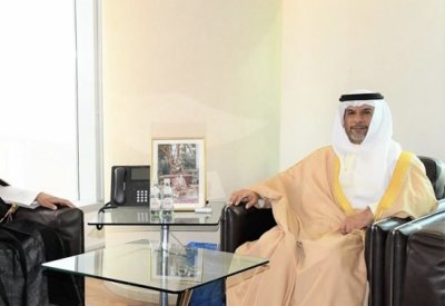 وزير النفط والبيئة يستقبل سفير المملكة العربية السعودية