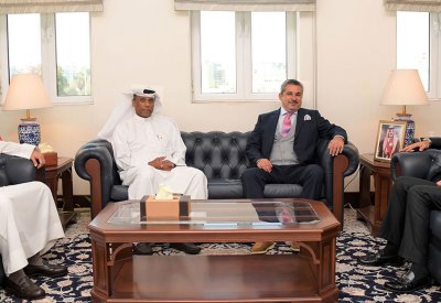 المبارك يلتقي رئيس لجنة القطاع الغذائي بغرفة تجارة وصناعة البحرين