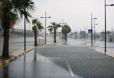 أمطار رعدية مع هبات شديدة السرعة هذه الليلة