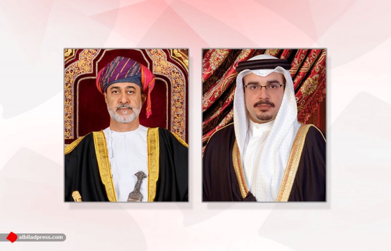 سمو ولي العهد رئيس مجلس الوزراء يهنئ سلطان عمان بذكرى تولي جلالته مقاليد الحكم في السلطنة