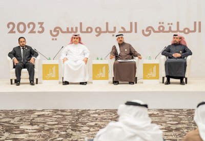 وزير الخارجية يحضر الجلسة الحوارية ”دور المكاتب في العمل الدبلوماسي" ضمن فعاليات الملتقى الدبلوماسي