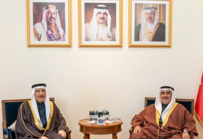 مستشار جلالة الملك للشؤون الدبلوماسية يستقبل سفير مملكة البحرين لدى الجمهورية التركية
