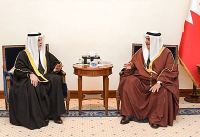 مستشار جلالة الملك للشؤون الدبلوماسية يستقبل ‎‎سفير البحرين لدى الجمهورية الإيطالية