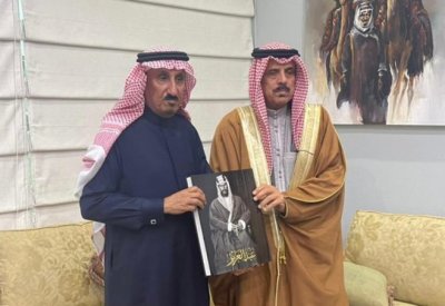 النعيمي يلتقي أمين عام دارة الملك عبدالعزيز للتعاون في مجالات التوثيق والأرشفة