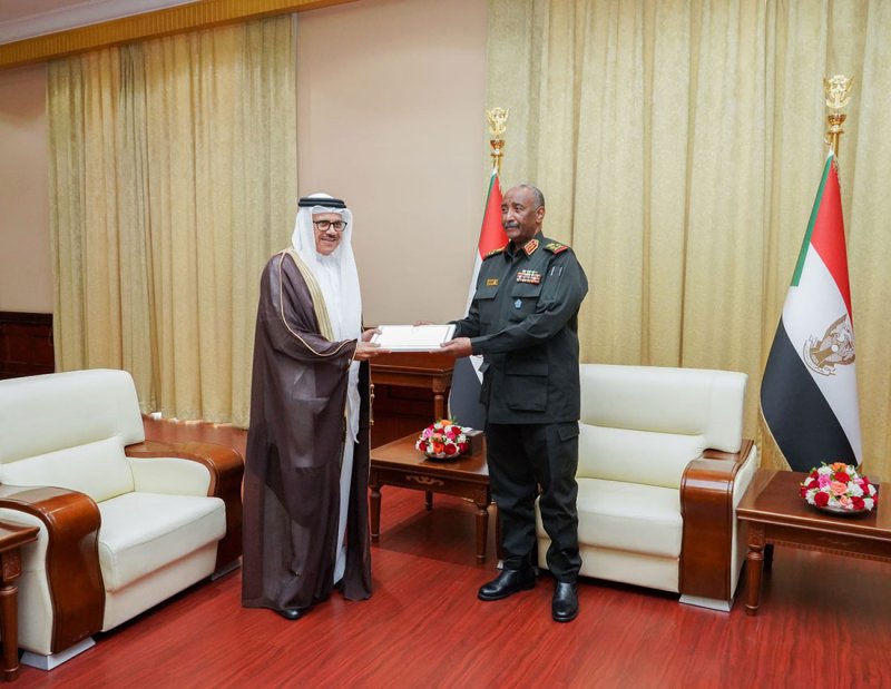 جلالة الملك المعظم يبعث برسالة خطية إلى فخامة رئيس مجلس السيادة الانتقالي في جمهورية السودان