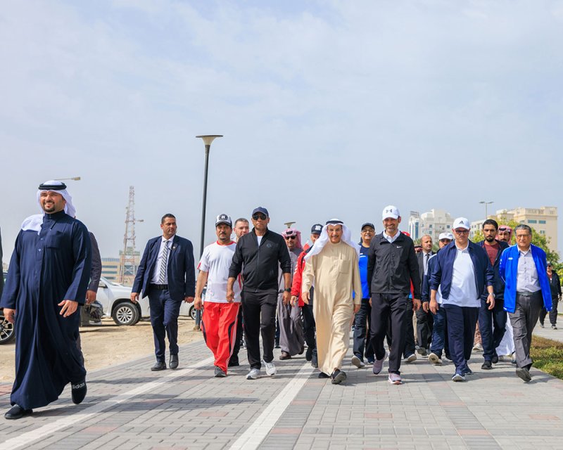 معالي الشيخ خالد بن عبد الله يفتتح ممشى أم الحصم