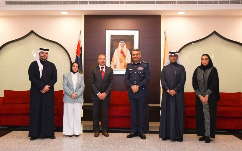 آمر الأكاديمية الملكية للشرطة يستقبل عميد كلية الدراسات العليا بجامعة الخليج العربي