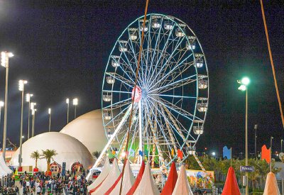 العجلة الدوّارة العملاقة أبرز الفعاليات الترفيهية بقرية الفورمولا 1