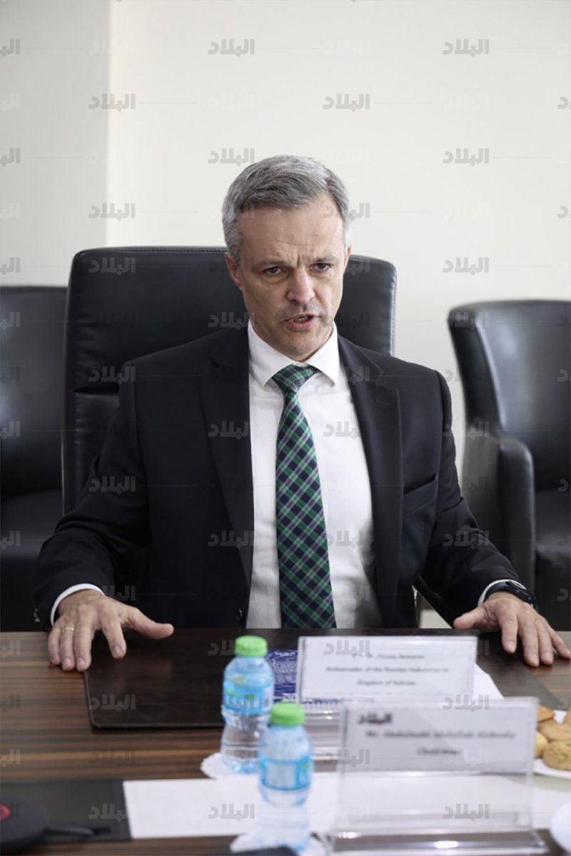 في زيارته لـ"البلاد".. السفير الروسي: لا نية لاستخدام السلاح النووي