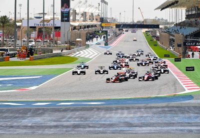 انطلاق التجارب الرسمية لبطولتي الفورمولا 2 والفورمولا 3 في حلبة البحرين الدولية