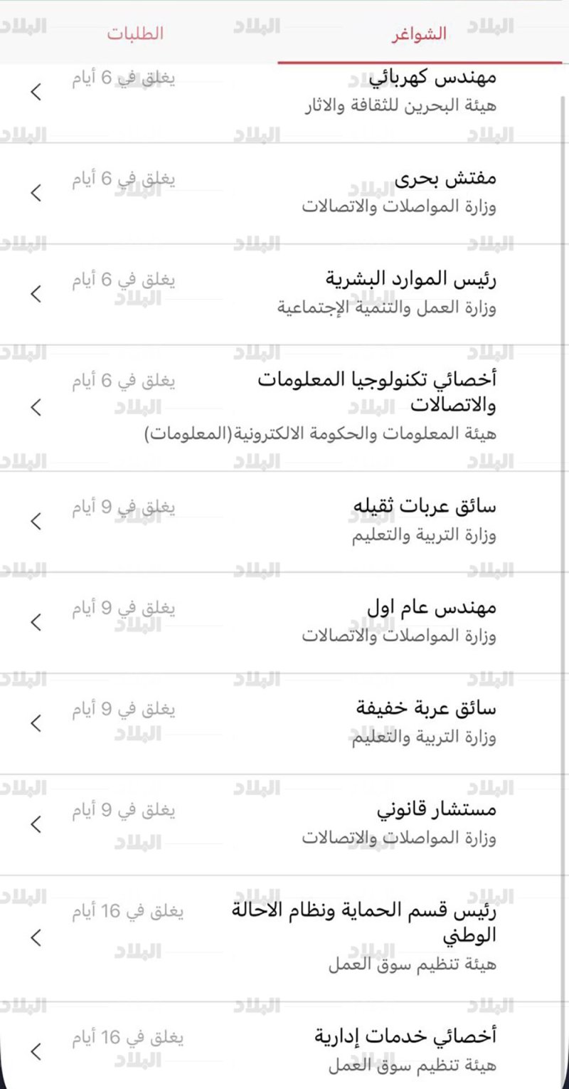 10 وظائف شاغرة في القطاع الحكومي