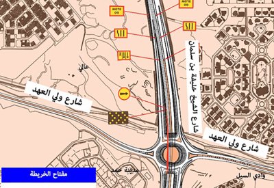 الأشغال: غلق المسار الأيمن على شارع الشيخ خليفة بن سلمان باتجاه مدينة حمد
